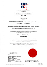 Certificate of Accreditation (Reference Material Producer)